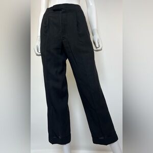 Vintage 1940s–50s Tailored‎ Trousers Sheer Pinstripe w/ PRIM Hardware | European